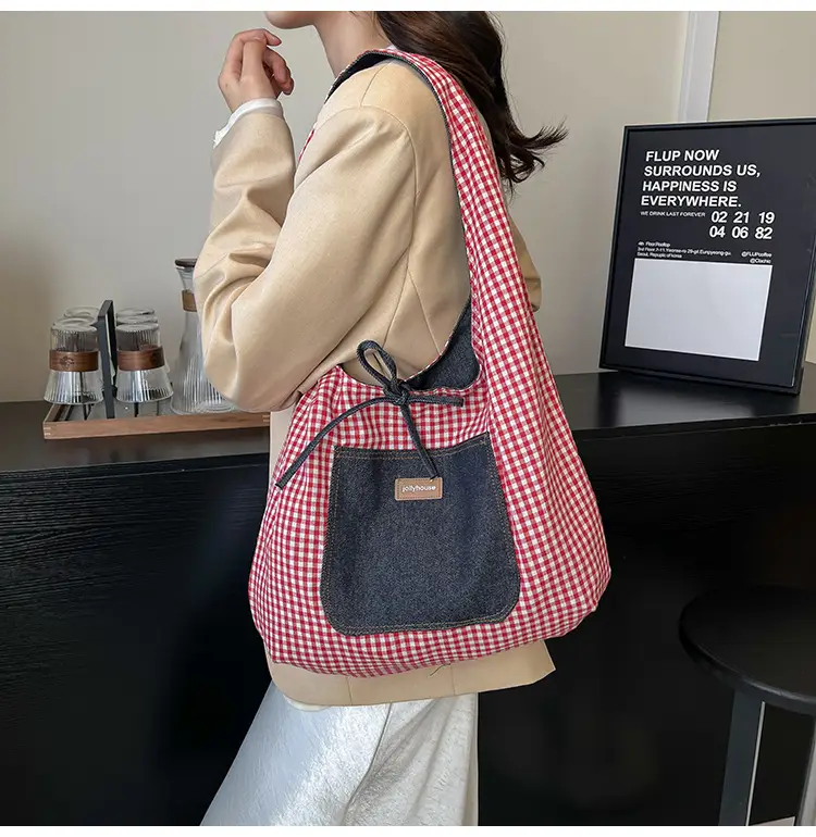 Women Denim Shoulder Bag Retro Casual 2025 Large Capacity — feature 9