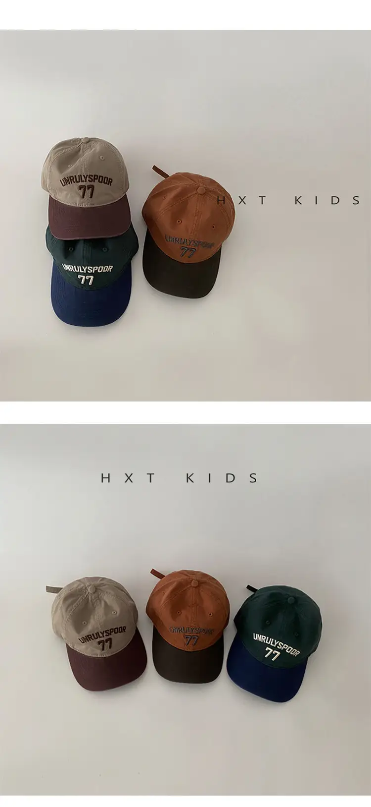 Children's Cap Spring Autumn Western Color Small Letter Embroidered Soft Top Sunshade Hat Trendy Children's Baby Baseball Cap — feature 3