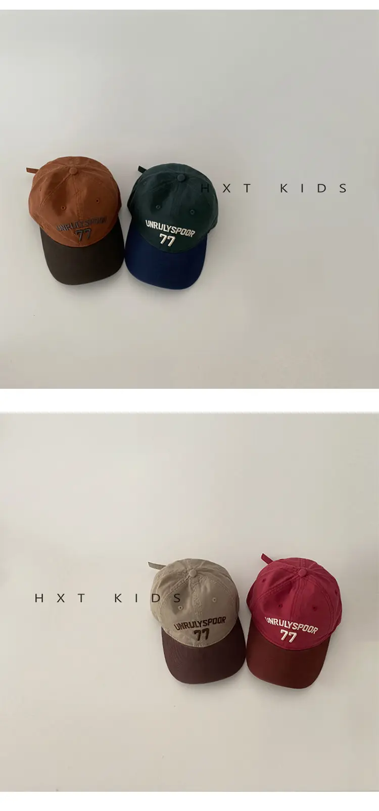 Children's Cap Spring Autumn Western Color Small Letter Embroidered Soft Top Sunshade Hat Trendy Children's Baby Baseball Cap — feature 5