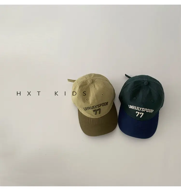 Children's Cap Spring Autumn Western Color Small Letter Embroidered Soft Top Sunshade Hat Trendy Children's Baby Baseball Cap — feature 6