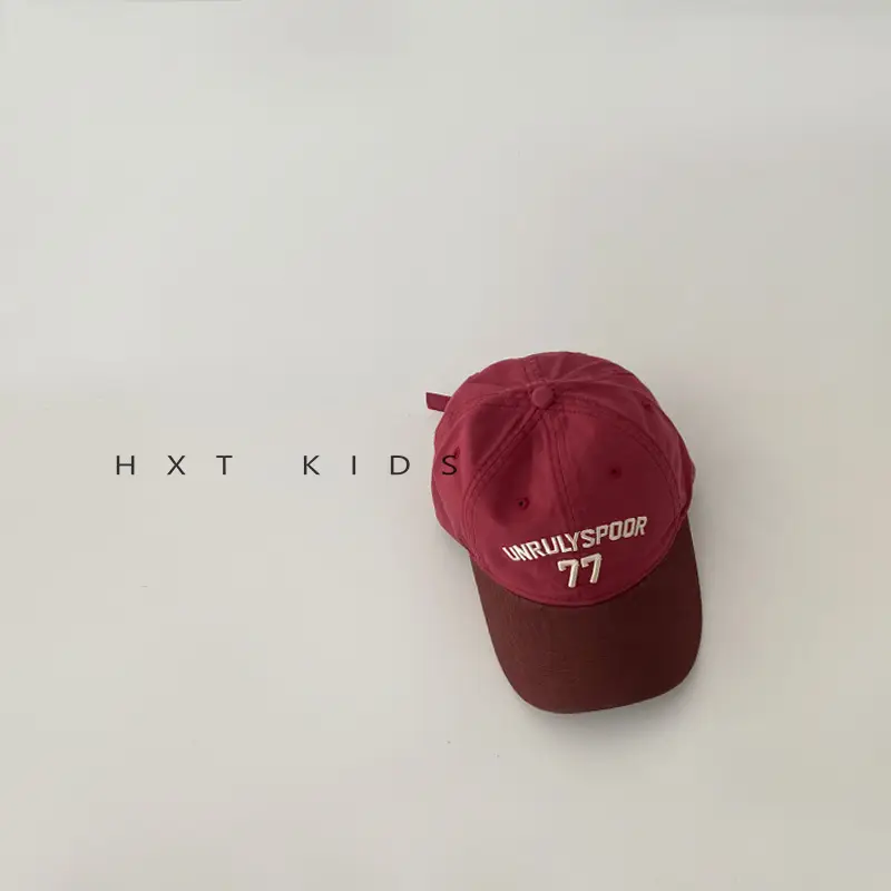 Children's Cap Spring Autumn Western Color Small Letter Embroidered Soft Top Sunshade Hat Trendy Children's Baby Baseball Cap - Image 4
