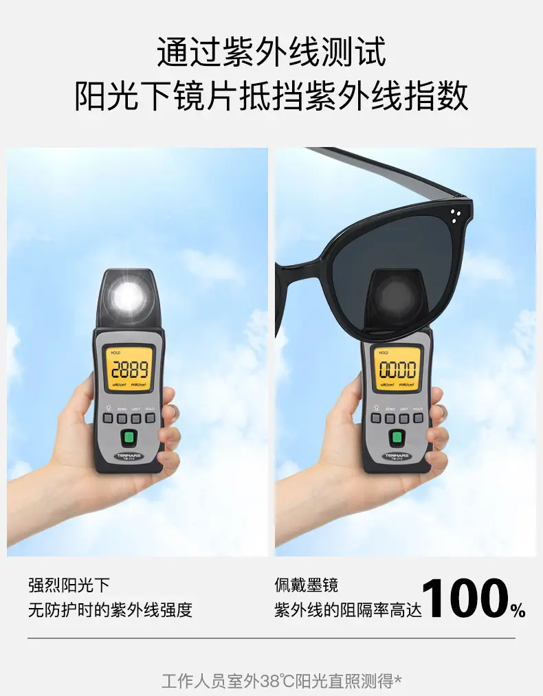 Sun Protection Sunglasses Large Frame Same Style Sunglasses for Men and Women UV Protection — feature 11