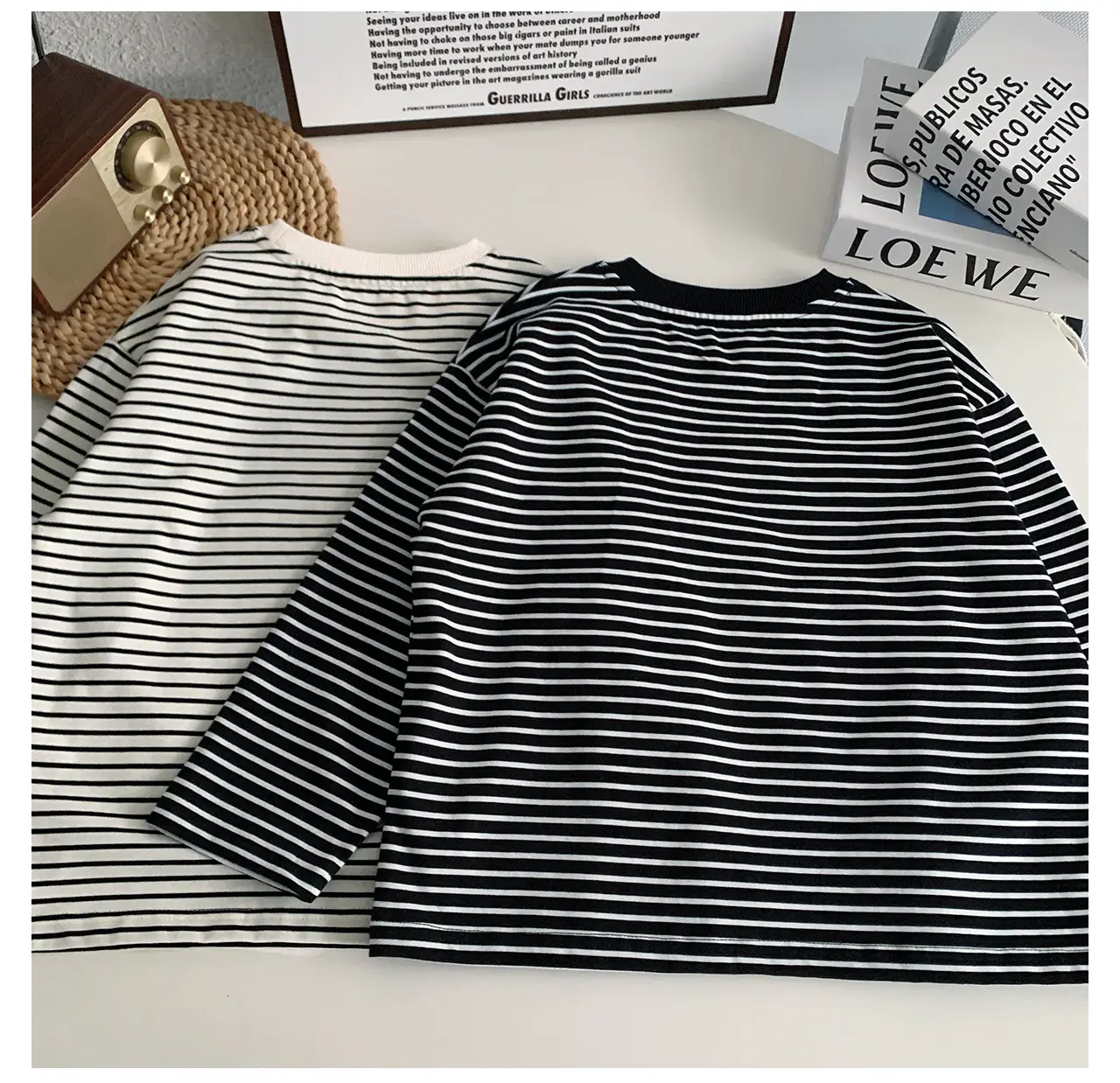 Tongku Boys Striped Long Sleeve T-Shirt — feature 10