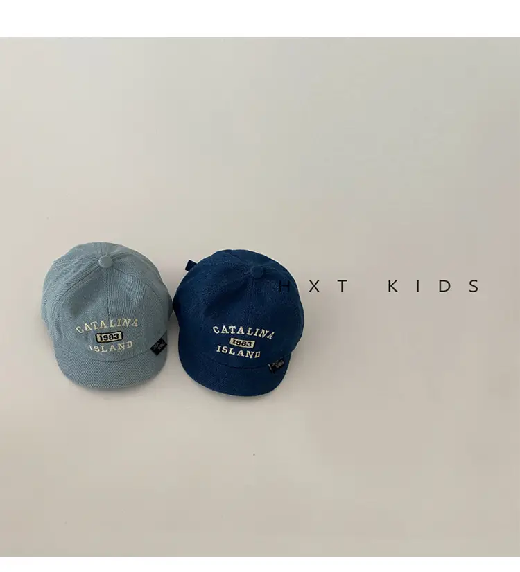 Baby Spring & Autumn Embroidered Cap Set of 3 — feature 4