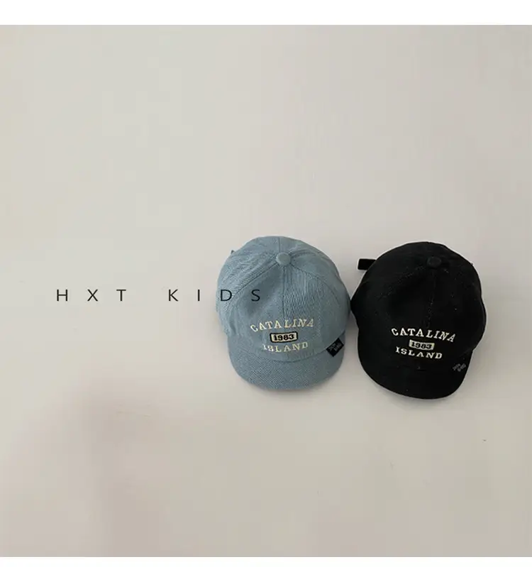 Baby Spring & Autumn Embroidered Cap Set of 3 — feature 5