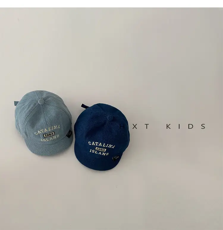 Baby Spring & Autumn Embroidered Cap Set of 3 — feature 7