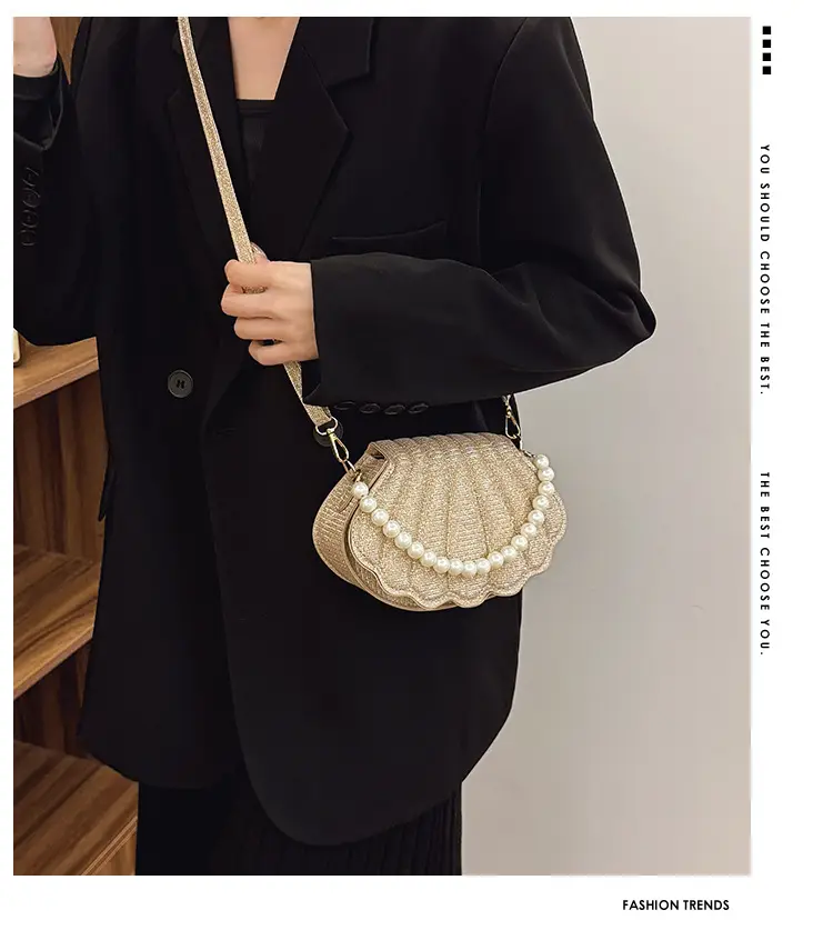 Korean Style Pearl Shoulder Bag 2025 Spring — feature 2