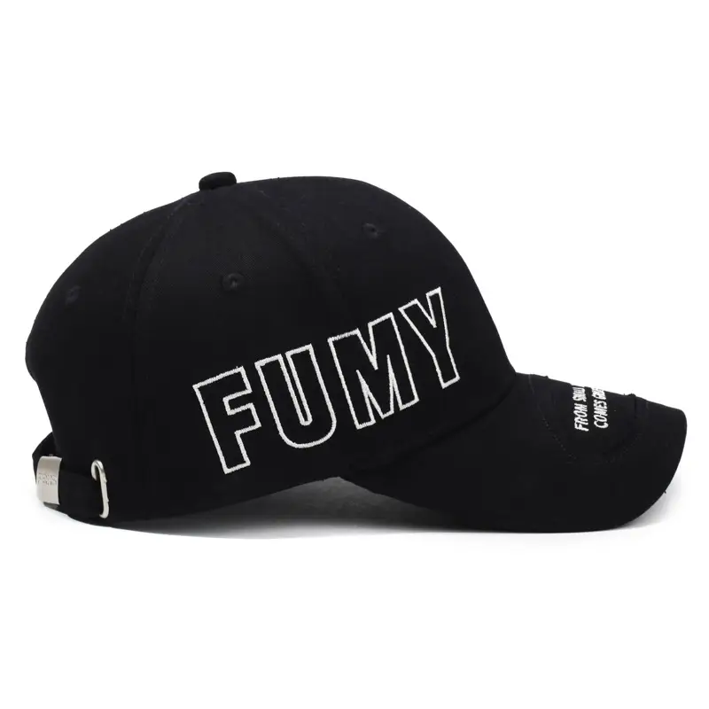 FUMY Retro Embroidered Baseball Cap Brown Men