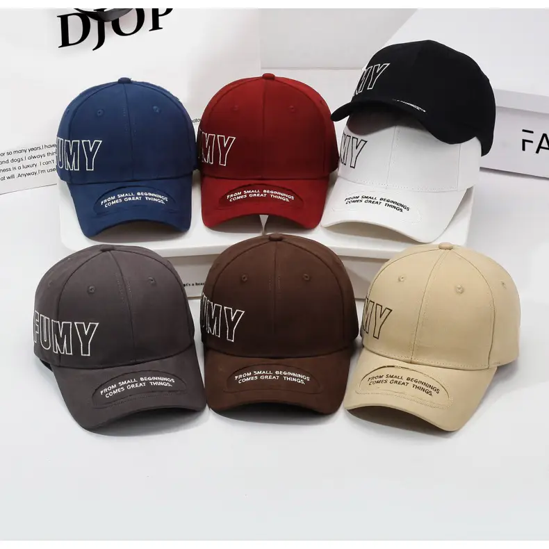 FUMY Retro Embroidered Baseball Cap Brown Men — feature 8