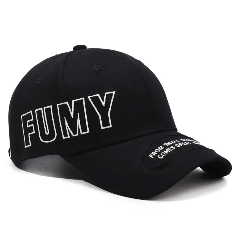 FUMY Retro Embroidered Baseball Cap Brown Men