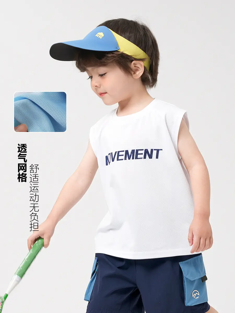 Right European Boy Sleeveless T-Shirt Summer Wear - Image 5