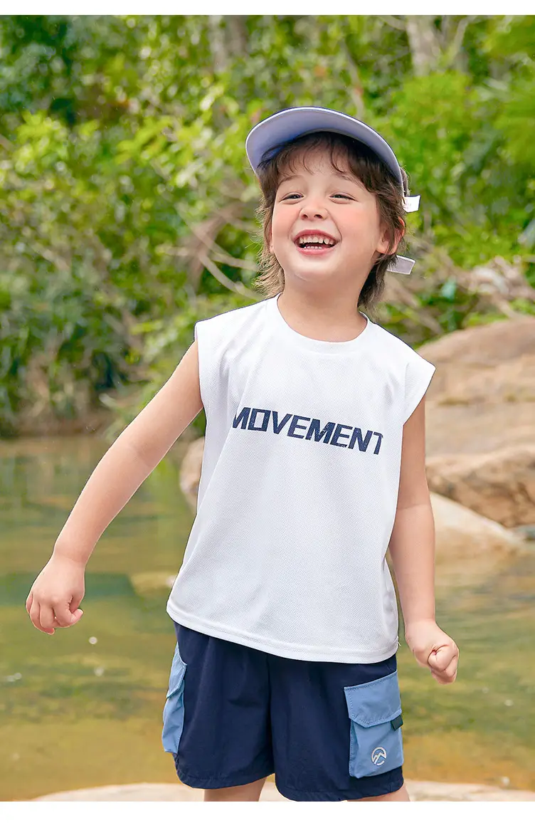 Right European Boy Sleeveless T-Shirt Summer Wear — feature 17