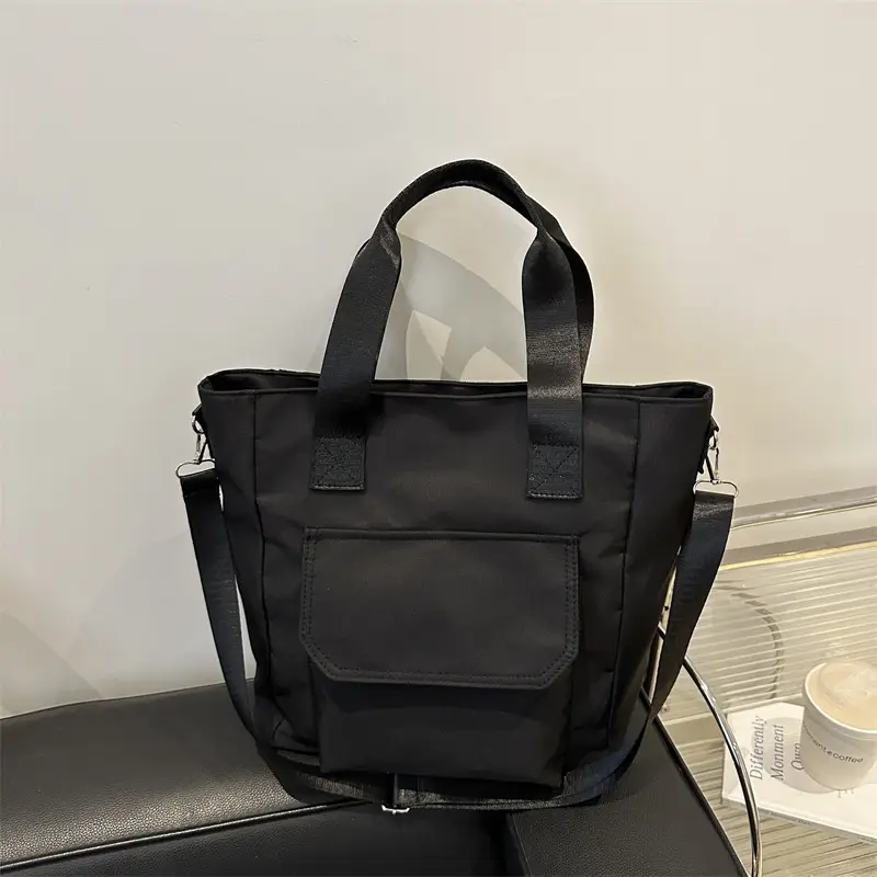 Black Large Capacity Fashion Casual Shoulder Bag 2025 - Image 6