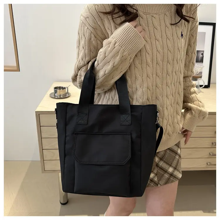 Black Large Capacity Fashion Casual Shoulder Bag 2025 — feature 22