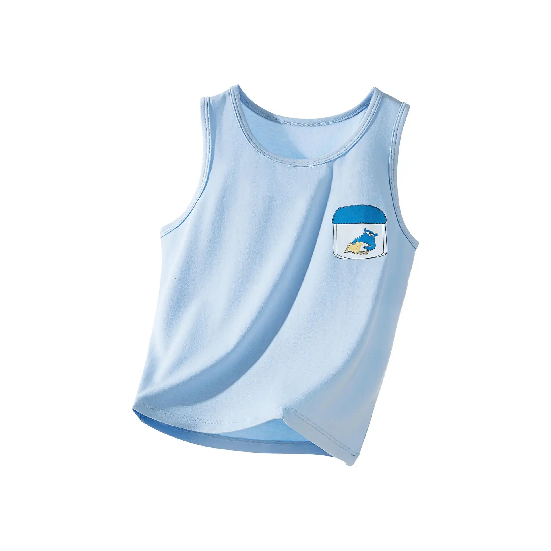 Ultra Thin Baby Sleeveless T-Shirt with Dinosaur Print - Image 11