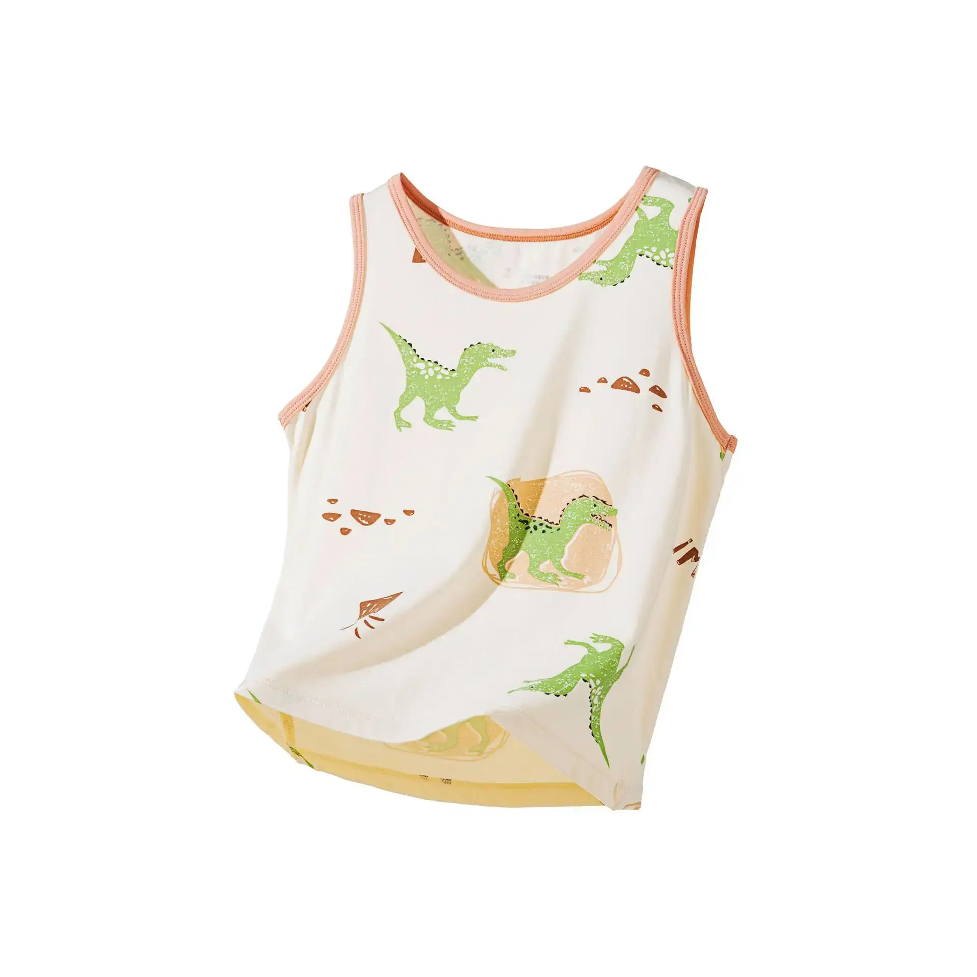 Ultra Thin Baby Sleeveless T-Shirt with Dinosaur Print - Image 6