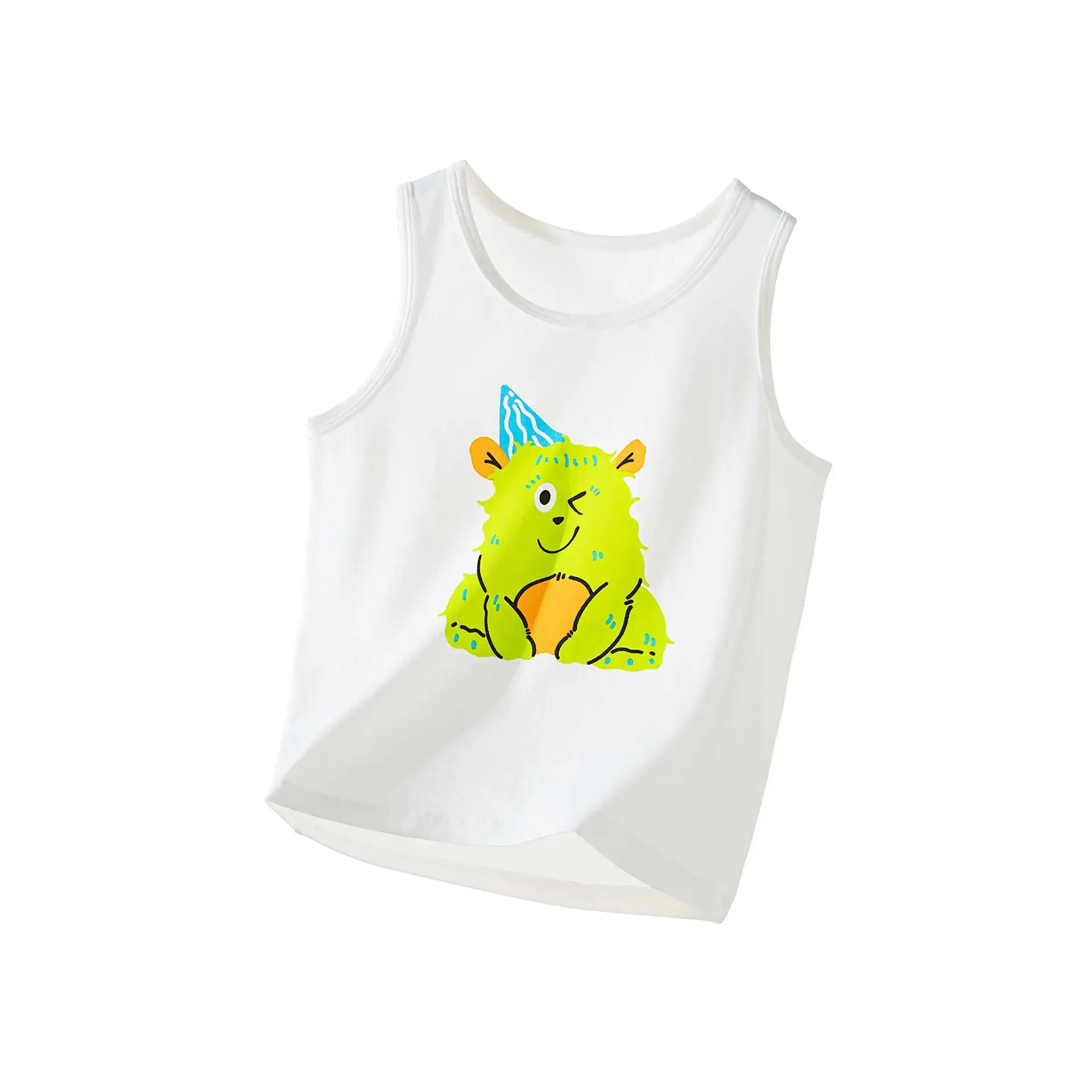 Ultra Thin Baby Sleeveless T-Shirt with Dinosaur Print - Image 9
