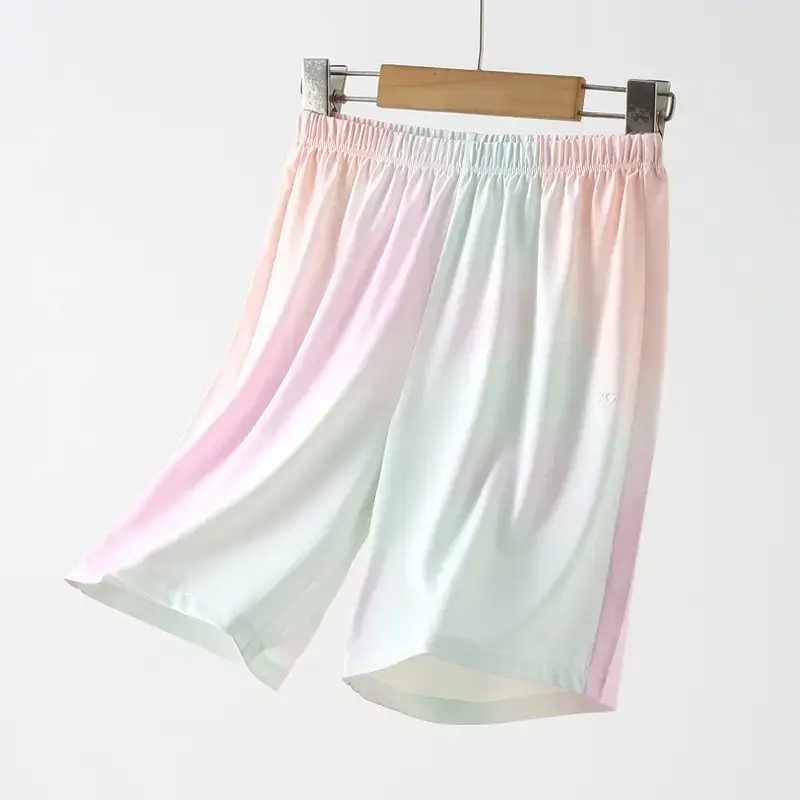 Girls Ice Silk Long Sleeve T-Shirt Pink White - Image 14