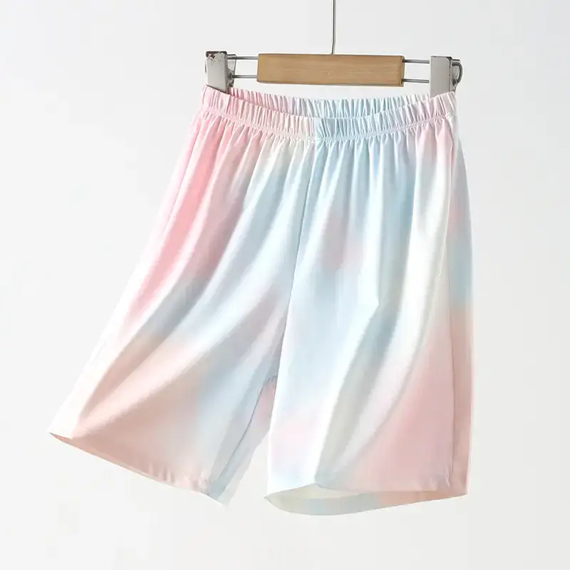 Girls Ice Silk Long Sleeve T-Shirt Pink White - Image 16