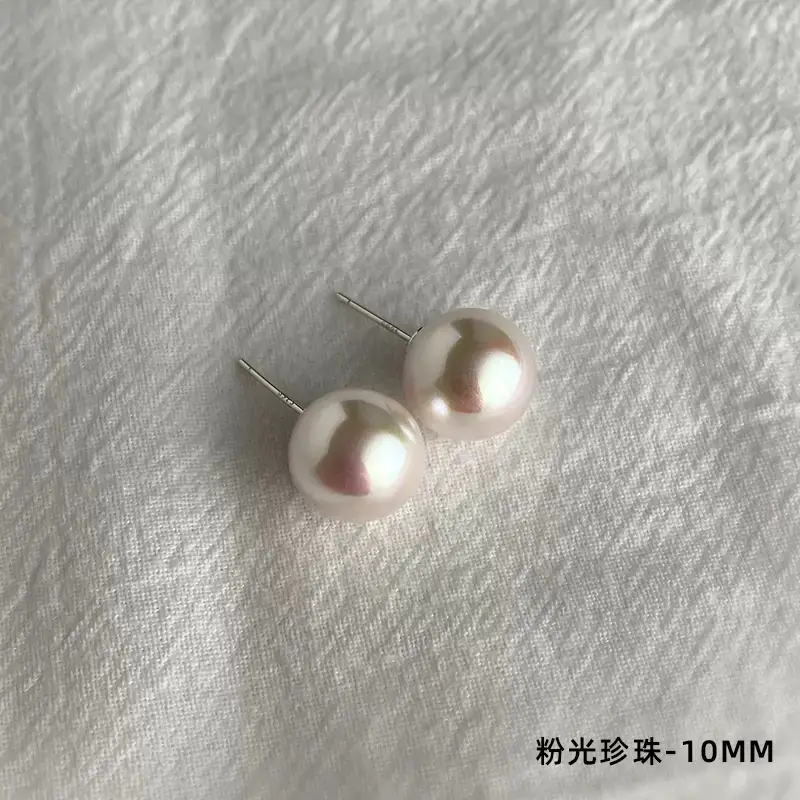 Natural Pearl Earrings High-end 925 Silver Women's Sterling Silver Vintage Mosquito Plate Pearl Ear Clip - Image 17