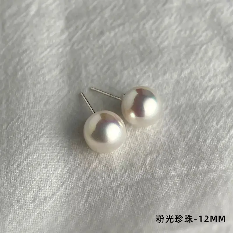 Natural Pearl Earrings High-end 925 Silver Women's Sterling Silver Vintage Mosquito Plate Pearl Ear Clip - Image 18
