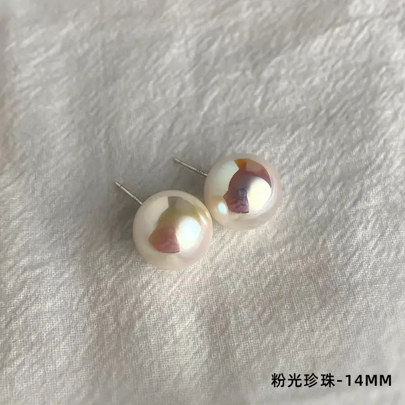 Natural Pearl Earrings High-end 925 Silver Women's Sterling Silver Vintage Mosquito Plate Pearl Ear Clip - Image 19
