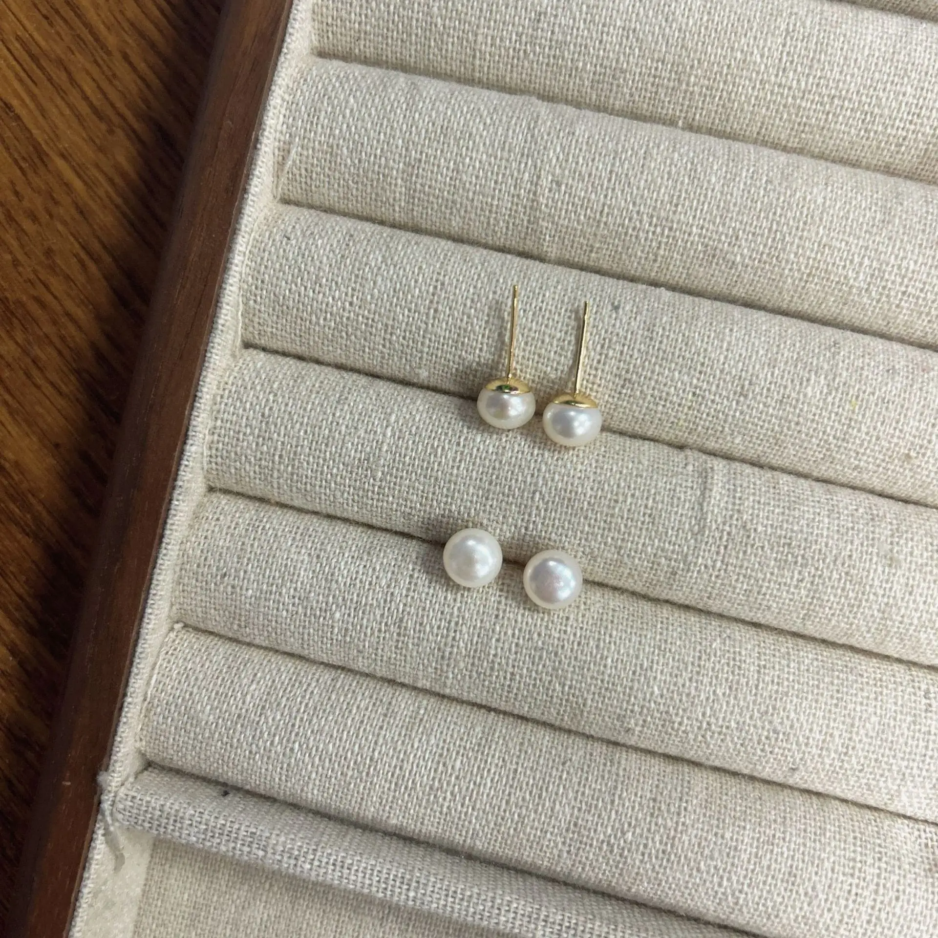 Natural Pearl Earrings High-end 925 Silver Women's Sterling Silver Vintage Mosquito Plate Pearl Ear Clip - Image 26
