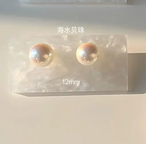 Natural Pearl Earrings High-end 925 Silver Women's Sterling Silver Vintage Mosquito Plate Pearl Ear Clip - Image 3