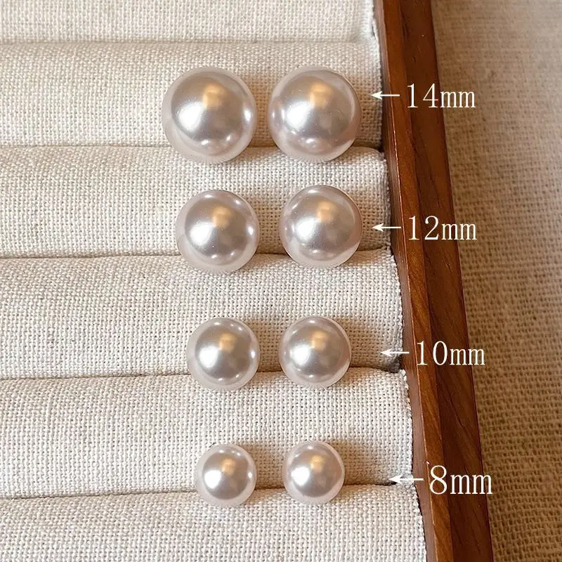 Natural Pearl Earrings High-end 925 Silver Women's Sterling Silver Vintage Mosquito Plate Pearl Ear Clip - Image 28
