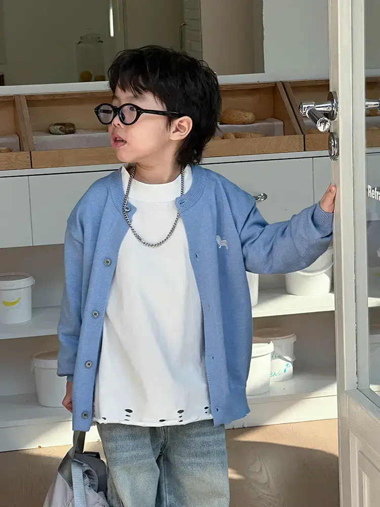 Boys Loose White T-Shirt 2026 Spring Kids Casual Wear - Image 4
