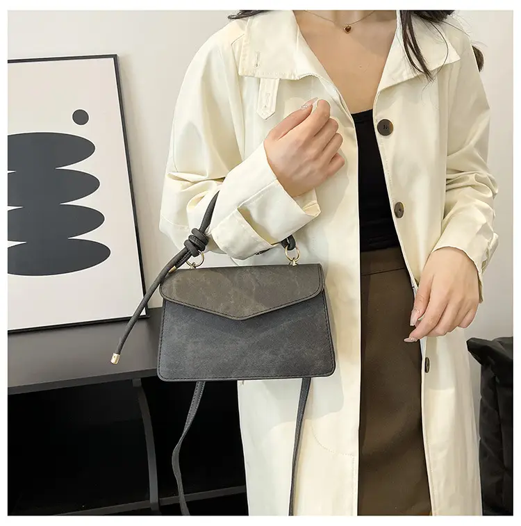 Retro Square Handbag for Women Grey 2025 — feature 20