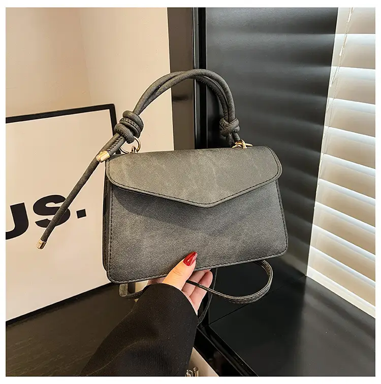 Retro Square Handbag for Women Grey 2025 — feature 32