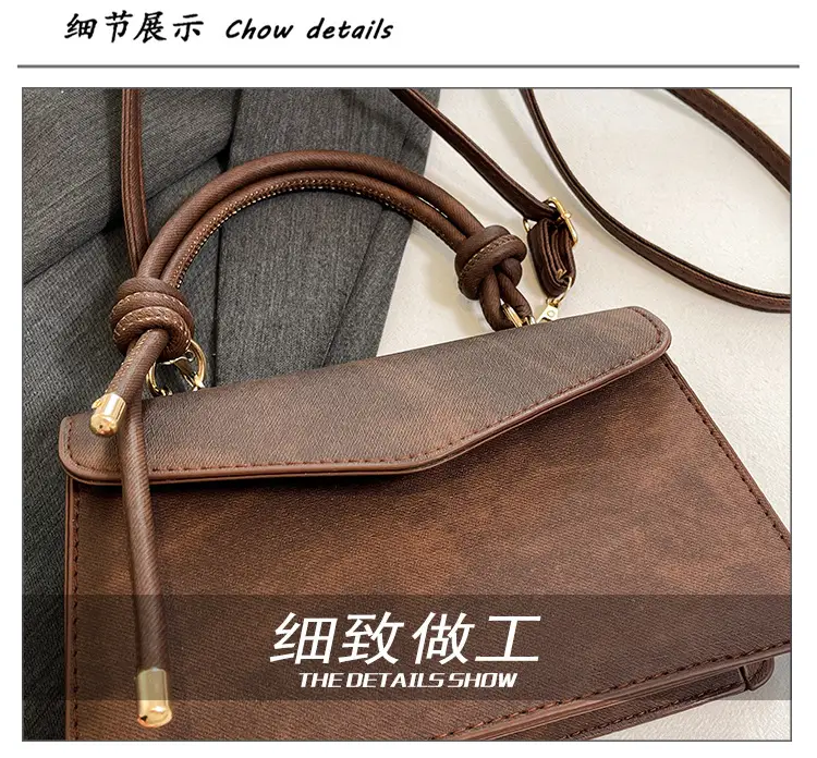 Retro Square Handbag for Women Grey 2025 — feature 5