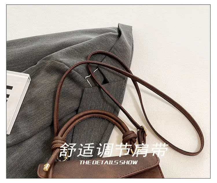 Retro Square Handbag for Women Grey 2025 — feature 7