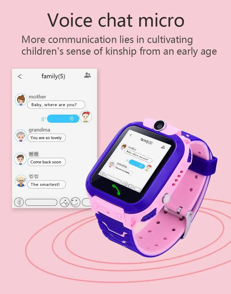 Q12 Kidsren's Phone Watch Student School Time Segment Reminder Q19 Photo Insertable Card Student Q12 19 — feature 8