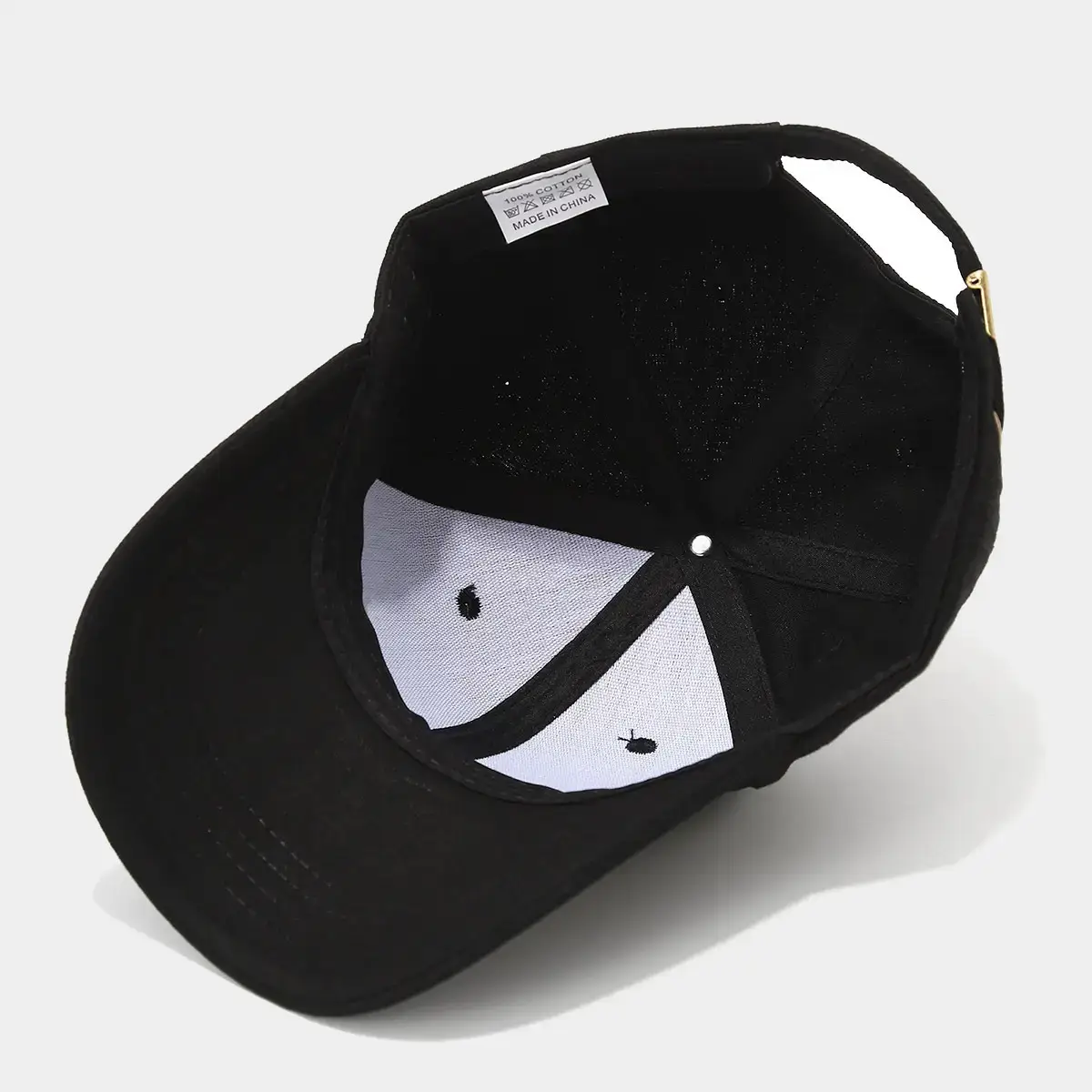 Black Embroidered Baseball Caps for Mommy & Daddy - Image 8