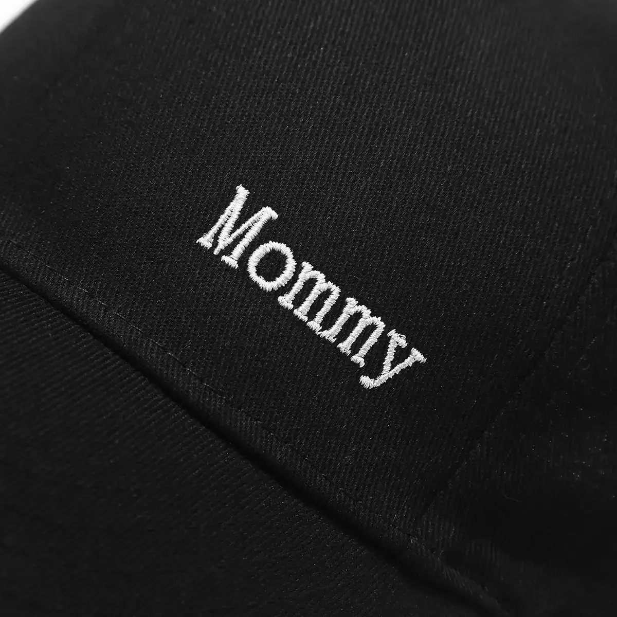 Black Embroidered Baseball Caps for Mommy & Daddy — feature 9