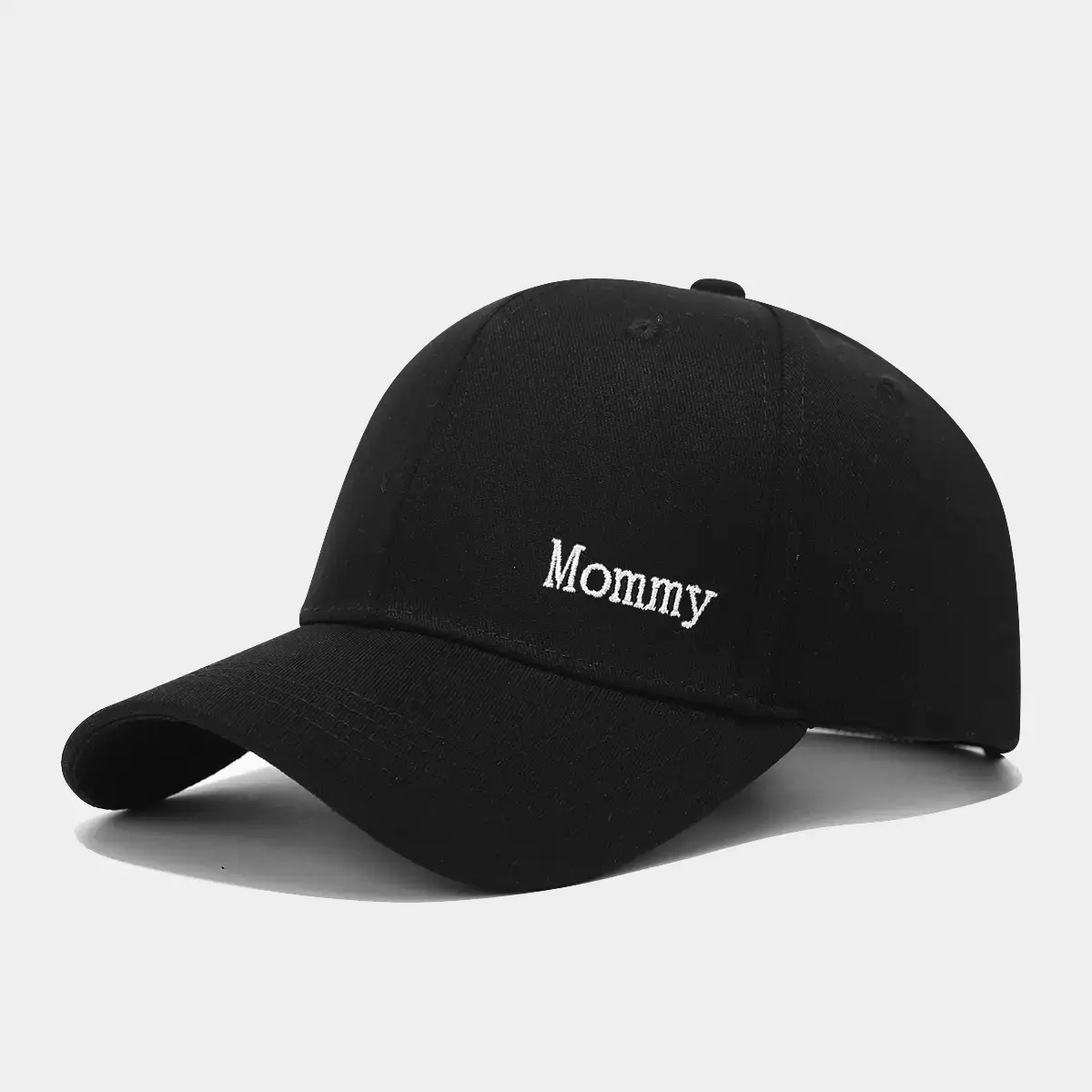 Black Embroidered Baseball Caps for Mommy & Daddy - Image 3