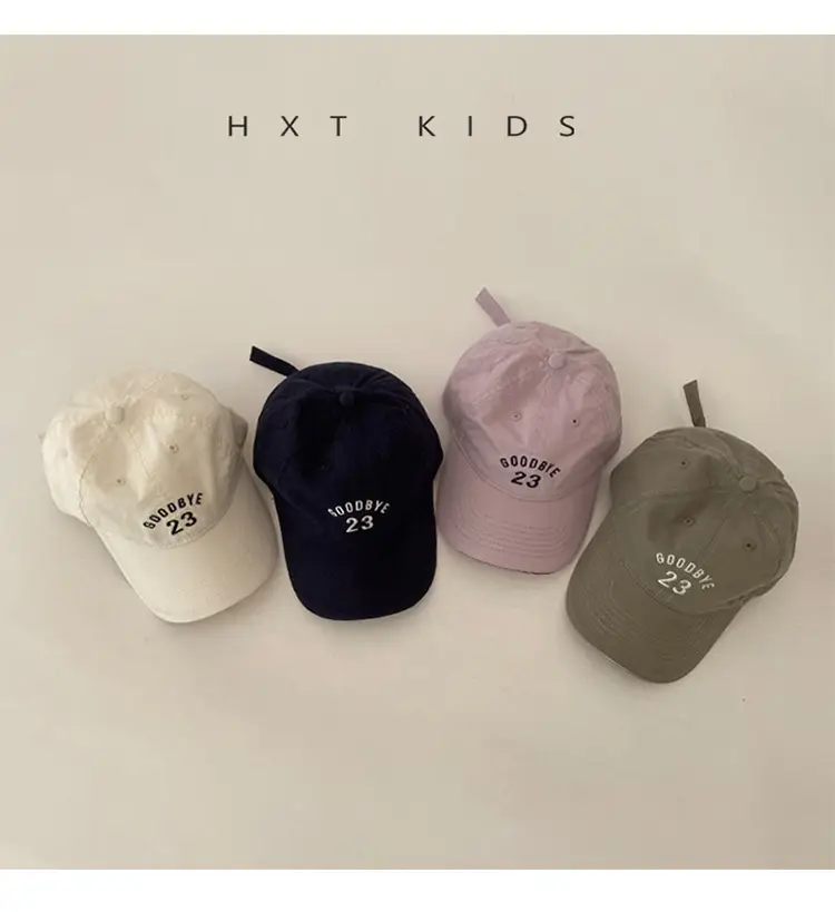 Blue Embroidered Baseball Cap for Kids — feature 3