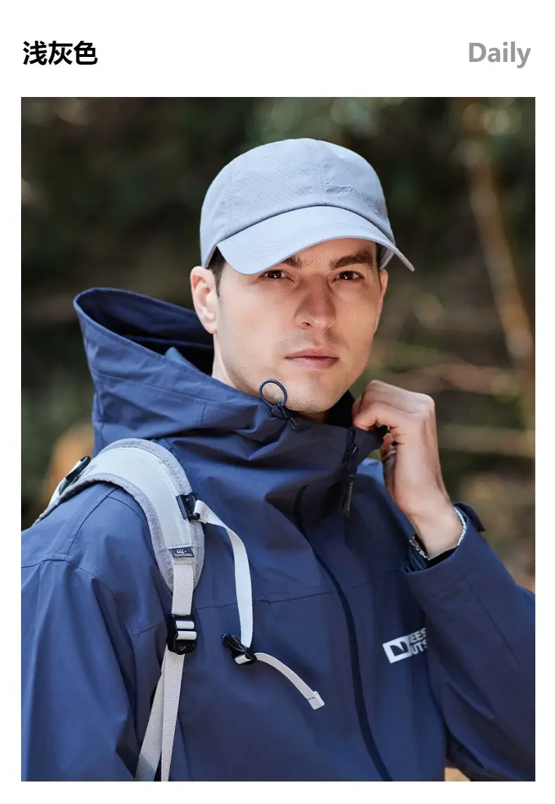 Men's Honeycomb Baseball Cap Blue Quick-Drying — feature 12
