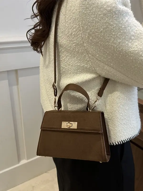 Women's Brown Leather Shoulder Crossbody Bag 2025 - Image 8