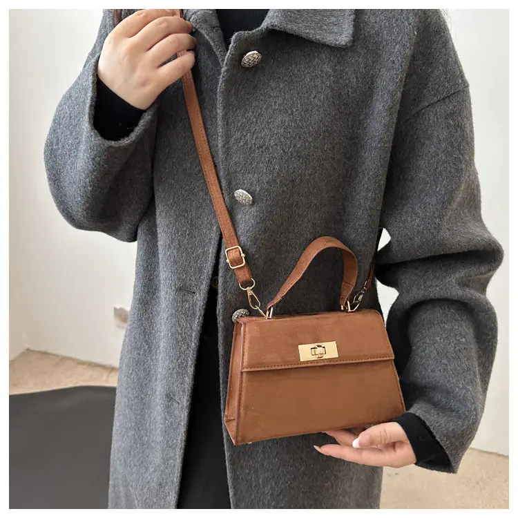 Women's Brown Leather Shoulder Crossbody Bag 2025 — feature 10