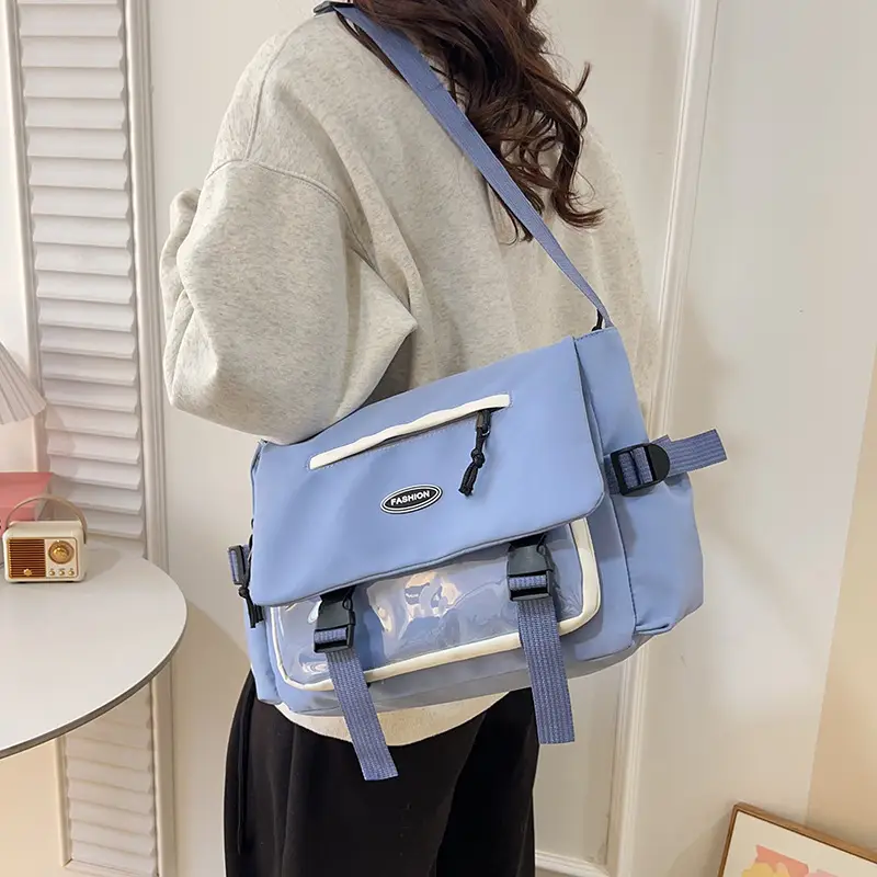Black Crossbody Bag for Students College Commute - Image 5