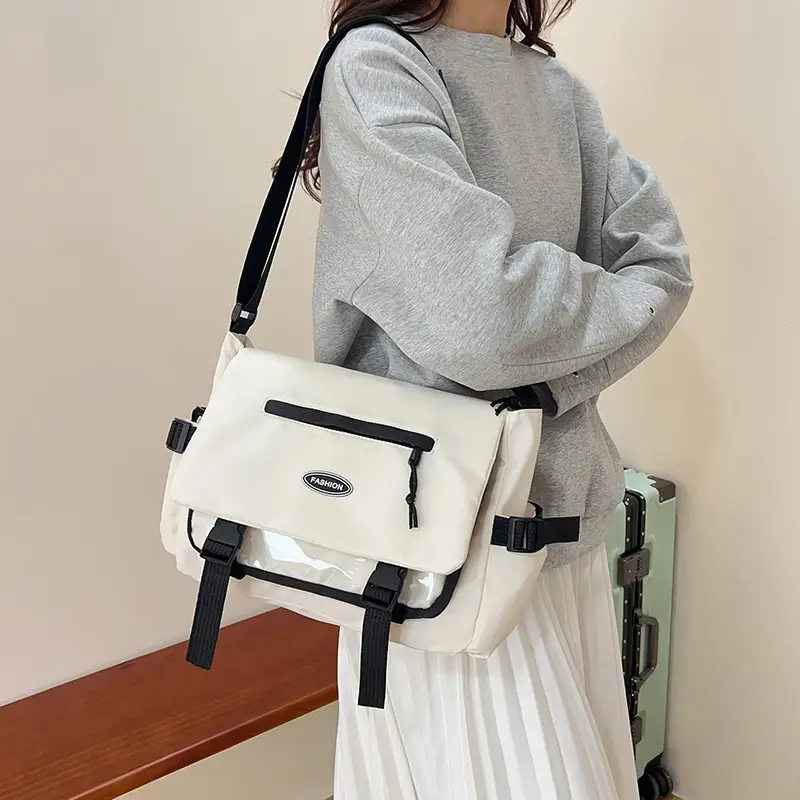 Black Crossbody Bag for Students College Commute - Image 6