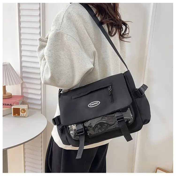 Black Crossbody Bag for Students College Commute — feature 22