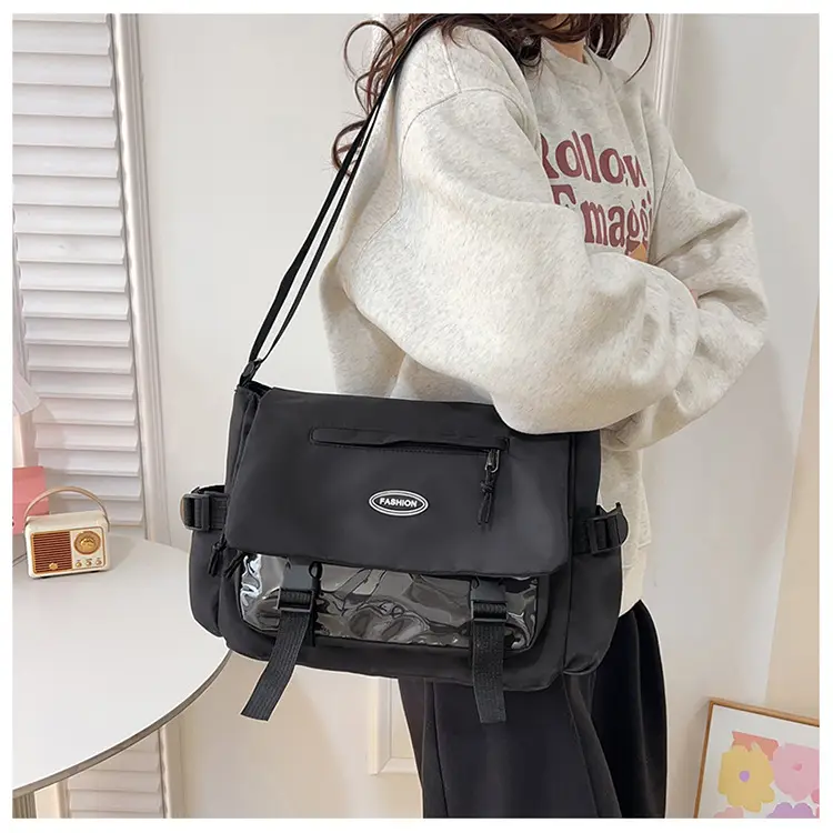 Black Crossbody Bag for Students College Commute — feature 23