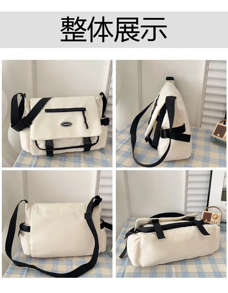 Black Crossbody Bag for Students College Commute — feature 4