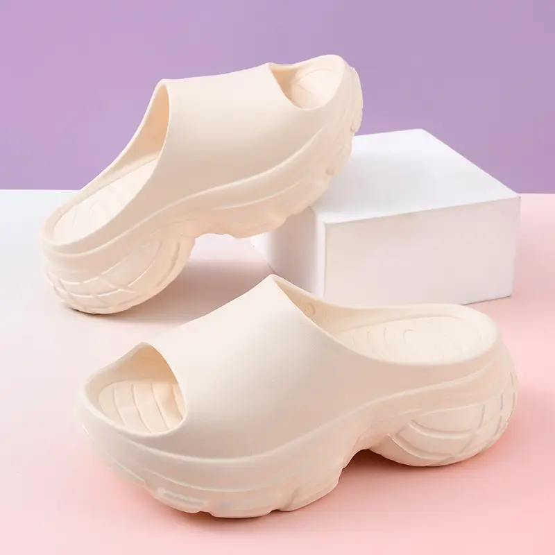 Wholesale thick-soled slippers women's summer new fashion outro height-increasing sandals and slippers beach fashion high-heeled slipper women - Image 5