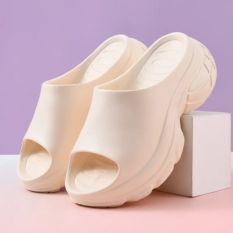 Wholesale thick-soled slippers women's summer new fashion outro height-increasing sandals and slippers beach fashion high-heeled slipper women - Image 7