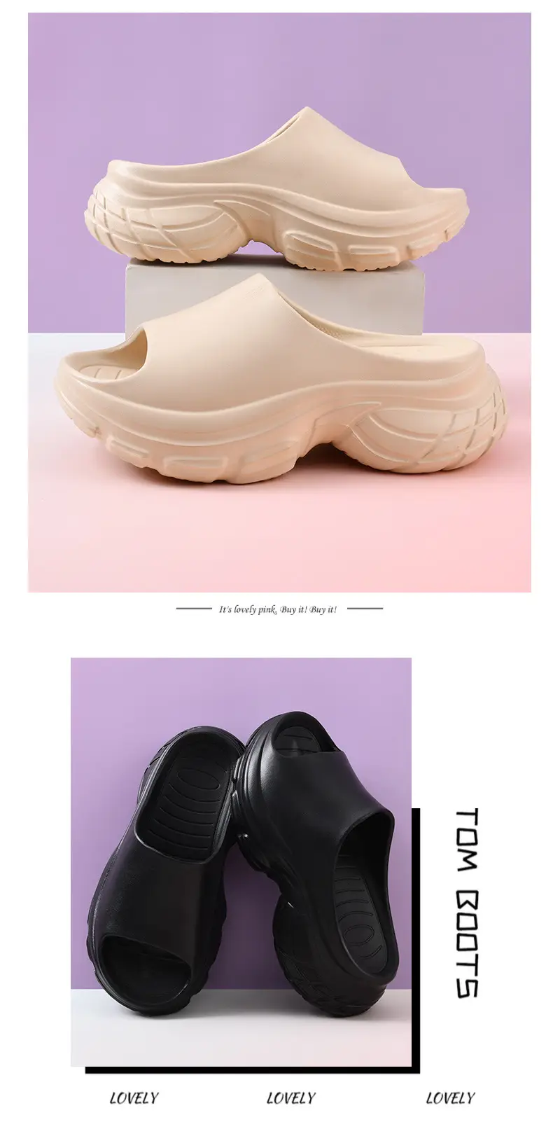 Wholesale thick-soled slippers women's summer new fashion outro height-increasing sandals and slippers beach fashion high-heeled slipper women — feature 10